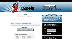 Desktop Screenshot of datejs.com